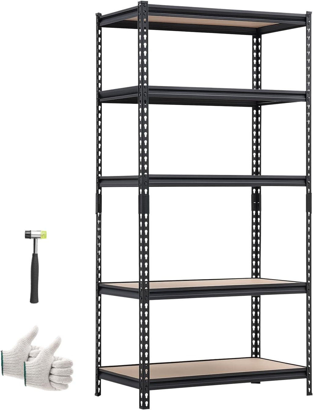 5-Tier Adjustable Heavy Duty Metal Garage Storage Shelving Unit