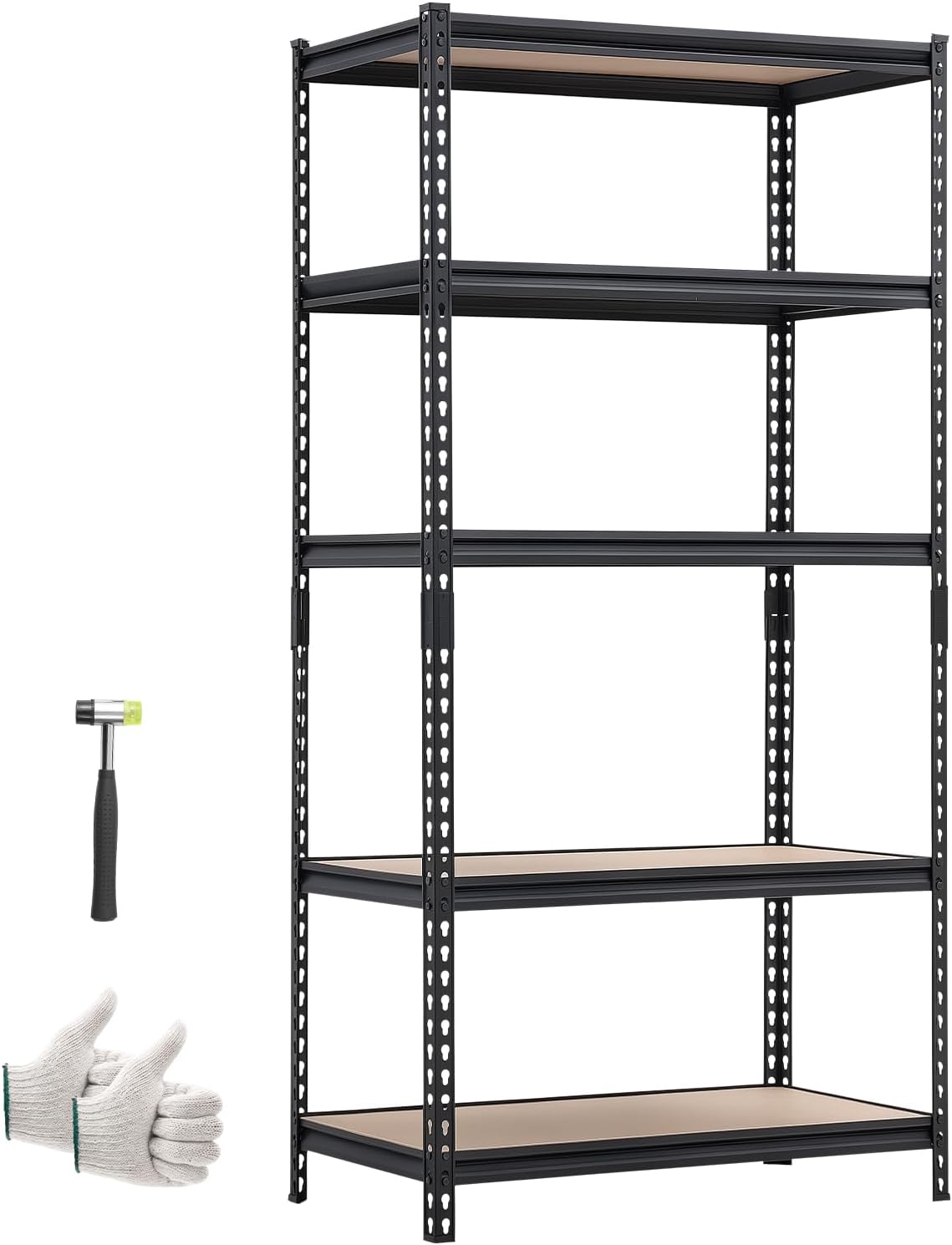 5-Tier Adjustable Heavy Duty Metal Garage Storage Shelving Unit