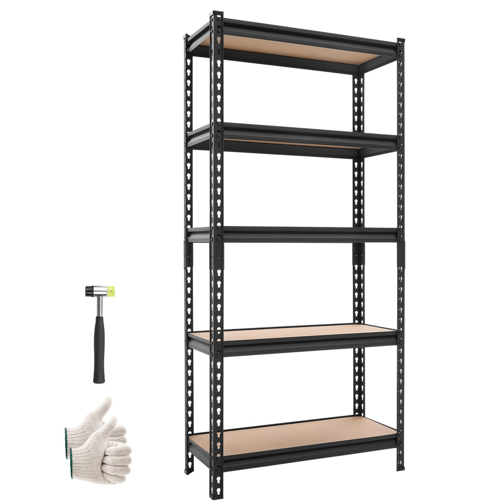 5-Tier Adjustable Heavy Duty Metal Garage Storage Shelving Unit