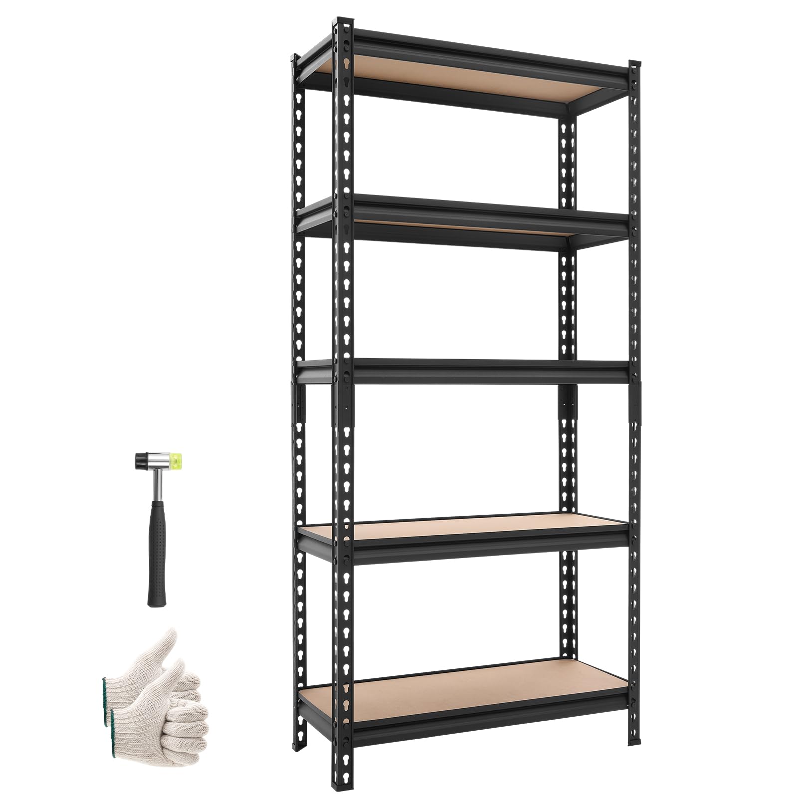 5-Tier Adjustable Heavy Duty Metal Garage Storage Shelving Unit