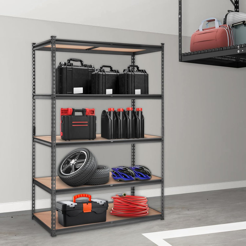 5-Tier Adjustable Heavy Duty Metal Garage Storage Shelving Unit