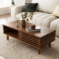 Walnut Storage Mid-Century Coffee Table