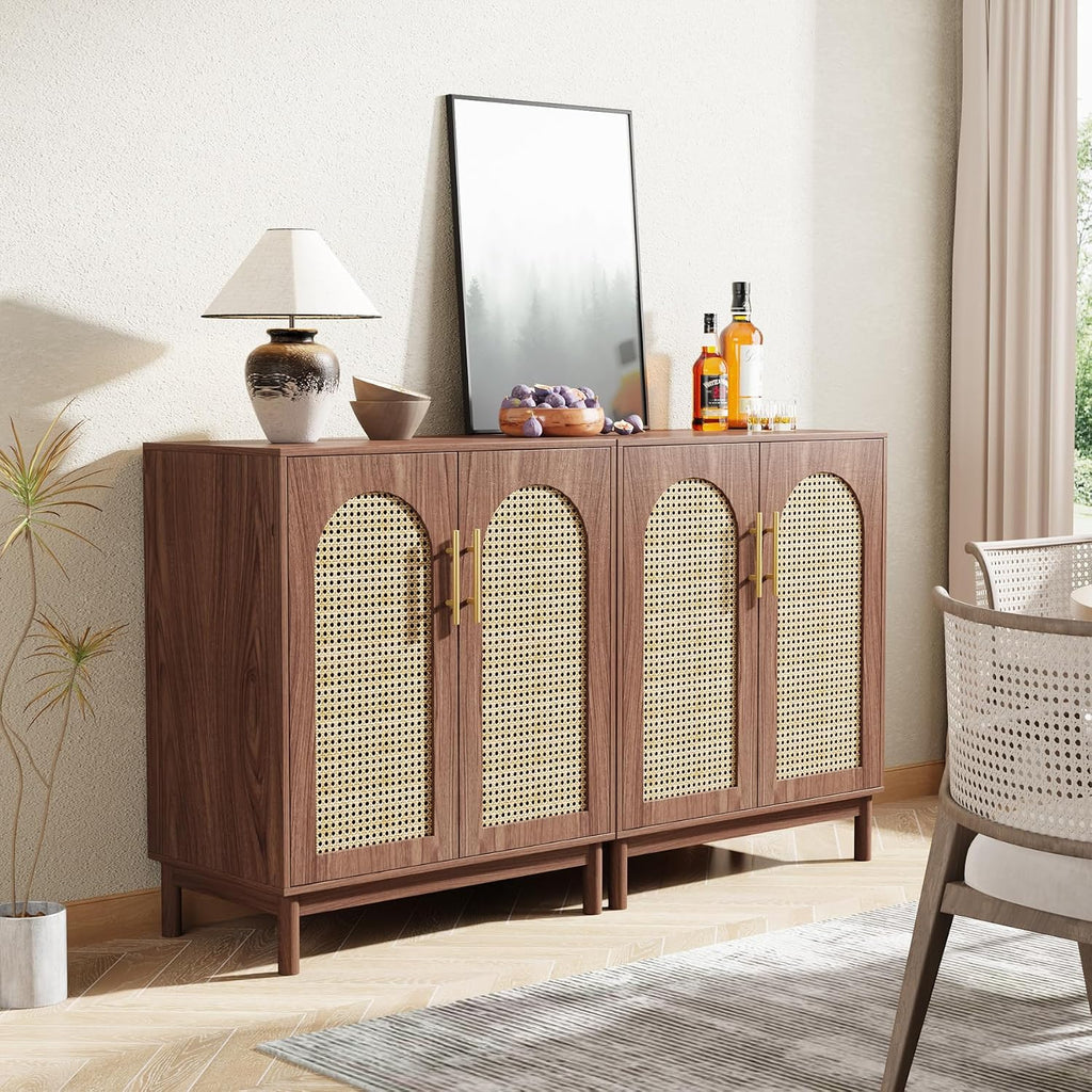 59 Inch 4-Door Modern Storage Sideboard Cabinet