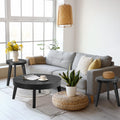 Brown Round Farmhouse Nesting Tables