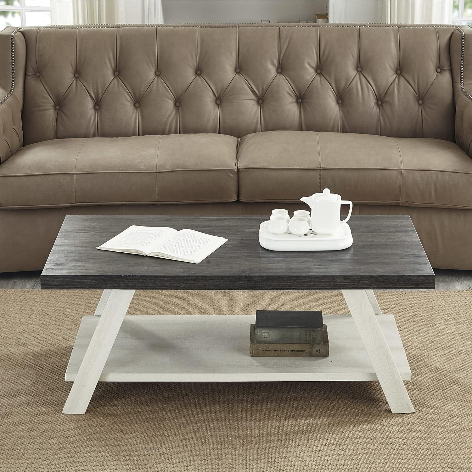 Charcoal Beige Athens Coffee Table