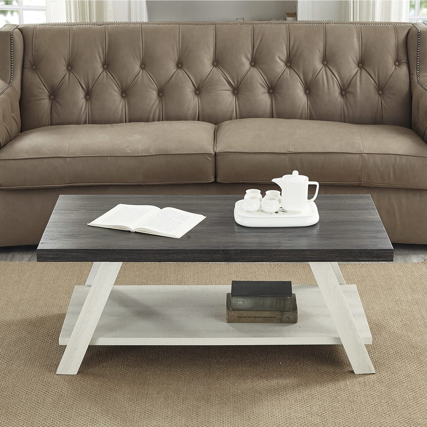 Charcoal Beige Athens Coffee Table