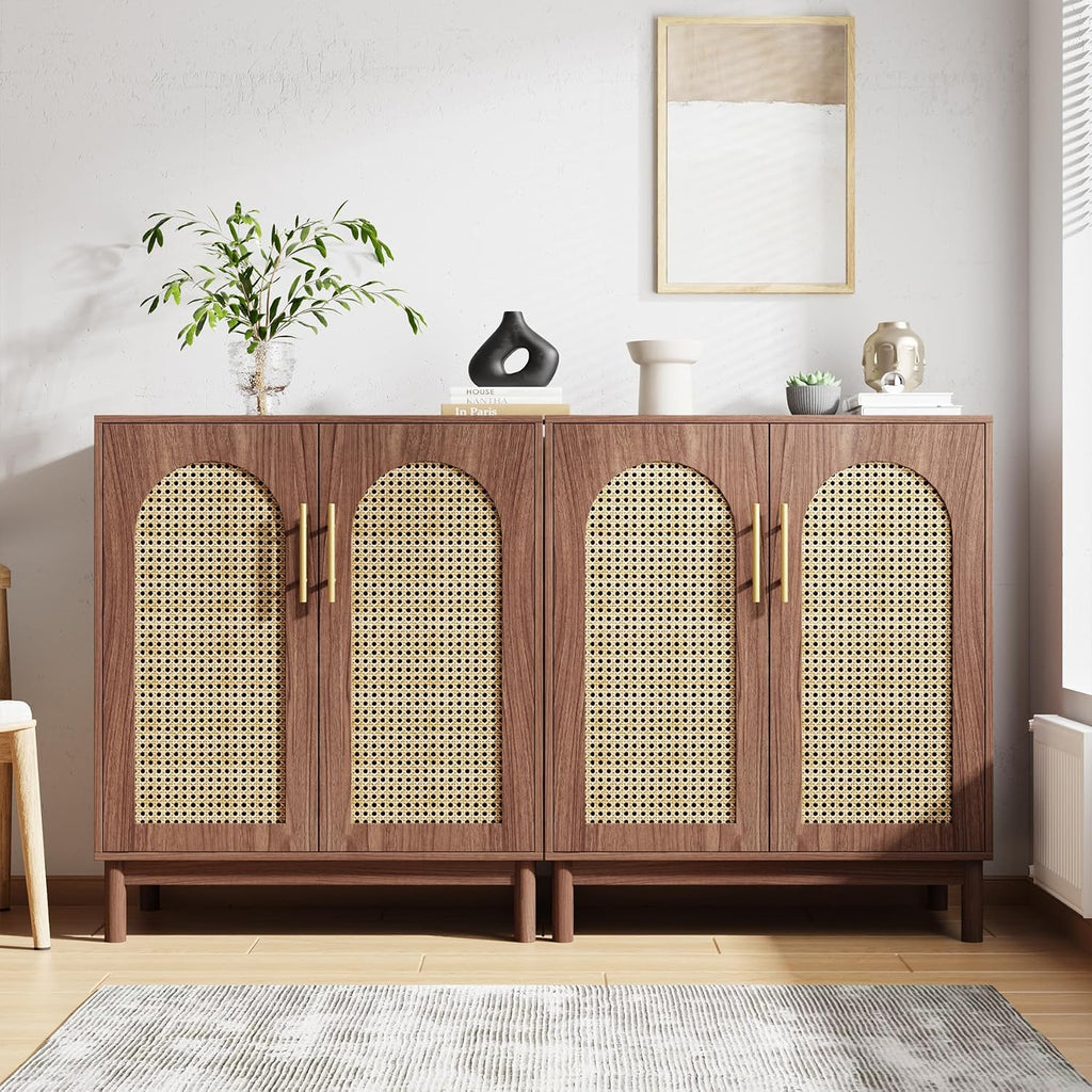 59 Inch 4-Door Modern Storage Sideboard Cabinet
