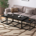 3pc Industrial Nesting Coffee Tables