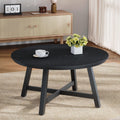 Industrial Round Wood Coffee Table