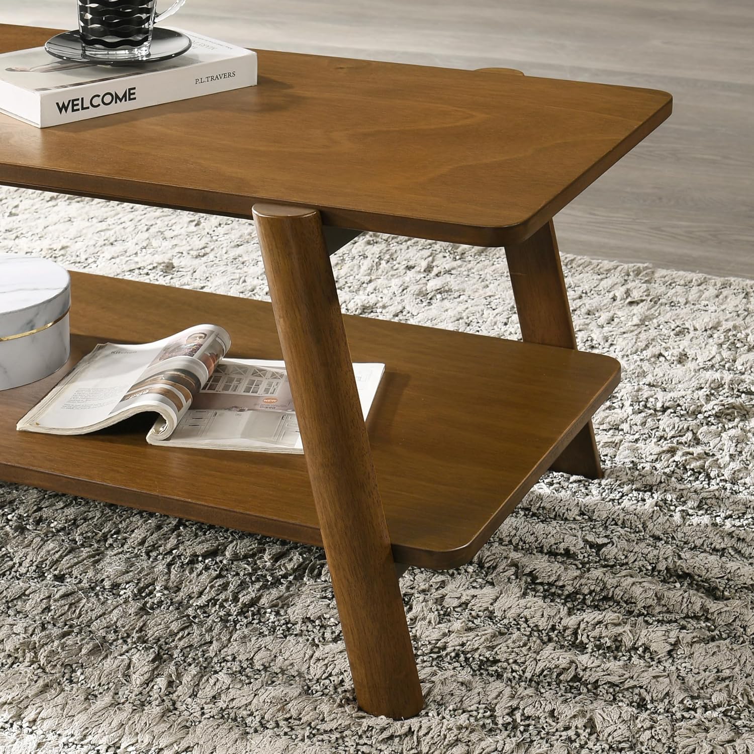 Walnut Mid-Century Coffee Table