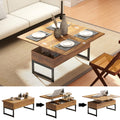 Walnut Storage Farmhouse Coffee Table