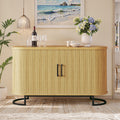 Walnut Sliding Door Mid Century Sideboard Cabinet
